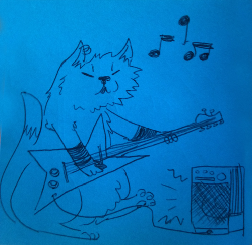 Rock and Roll Cat!