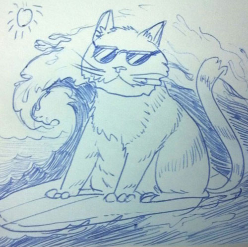 Surfin Cat!